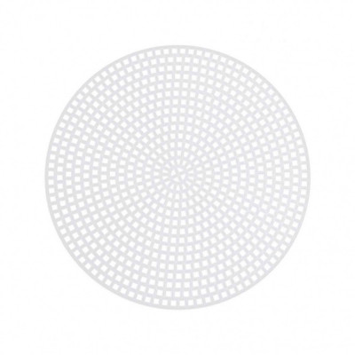 Plasa din plastic pentru brodat, diametru 14,7 cm Cerc alb foto
