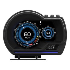 HUD auto OBD2 + GPS pentru diagnoză și siguranță &ndash; afișaj viteză, turații, temperatură, voltaj, erori motor, stil sport