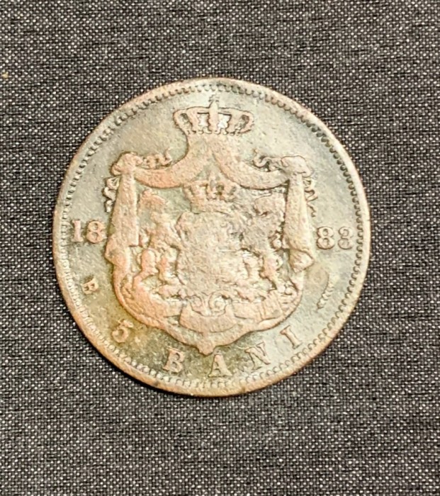 Moneda 5 bani 1883