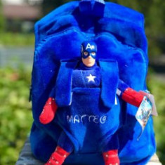 Ghiozdan plus personalizat Captain America