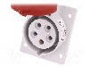 Conector alimentare AC, IEC 60309, IP44, 16A, 400V AC, 5 pini, PAWBOL - B.1056