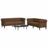 VidaXL Set de canapele, 2 piese, maro, textil 3209208