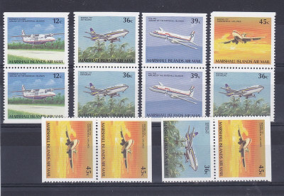 Marshall Islands 1989 Aviation, Planes, 12 values, MNH M.339 foto