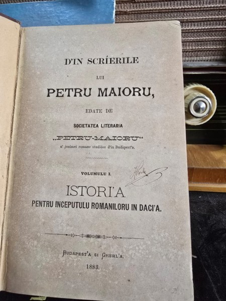 Istoria pentru inceputul romanilor in Dacia - Petru Maior
