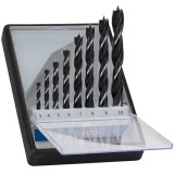 Bosch PRO Wood - Set burghie lemn cu varf ascutit 3-10 mm tija cilindrica 8 bucati