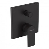 Baterie de dus monocomanda incastrata, cu 2 iesiri, negru mat (matt black), Hansgrohe Vernis Shape