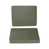 Outsunny Set de 2 perne de șezut pentru scaun perne detasabile confort mari perne matlasate umplute cu spumă material din poliester gri &icirc;nchis | Aosom