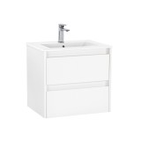Mobilier de baie Porto 60 inferior cu lavoar alb