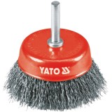 Yato YT-4751 - Perie oala 75x- mm fir ondulat tija cilindrica 6 mm