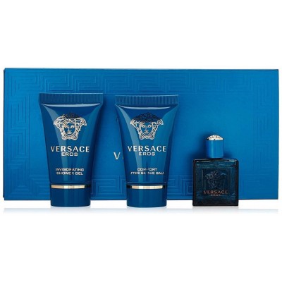 Set cadou Versace Eros pentru bărbați EDT 100 ml + EDT 10 ml + geantă de toaletă foto