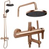 Set de Duș Rea Arcos brush copper