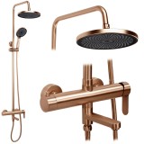 Set de Duș Rea Arcos brush copper