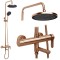 Set de Duș Rea Arcos brush copper
