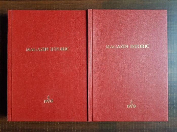 Magazin Istoric. Anul 1978. 12 Numere legate in 2 volume (stare impecabila)