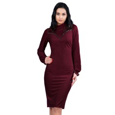 V425-2113 Rochie eleganta cu maneca lunga