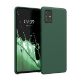Husa pentru Samsung Galaxy A51, Silicon, Verde, 51197.169, Carcasa, Kwmobile