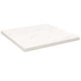 Cumpara ieftin Blat de masă, alb, 50x50x2,5 cm, lemn masiv de pin, pătrat