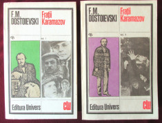 &amp;quot;FRATII KARAMAZOV&amp;quot;, Vol. I + II, F. M. Dostoievski, 1982. Absolut noi foto