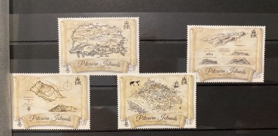 PC332 - PITCAIRN ISLANDS 2017 Harti, serie MNH, 4v foto
