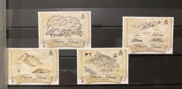 PC332 - PITCAIRN ISLANDS 2017 Harti, serie MNH, 4v