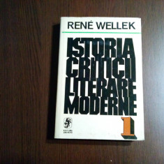 ISTORIA CRITICII LITERARE MODERNE 1750-1950 - Vol. I - Rene Wellek -1974, 380p.