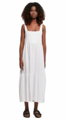 Rochie de vara pentru femei Urban Classics TB4784, lungime 7 8, alb, marime 4XL - OUTLET