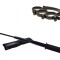 Set baston telescopic flexibil negru 47 cm si box craniu negru