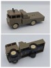 Jucarie veche romaneasca de colectie: autoutilitara - camion cu cremaliera si sistem deplasare, metal si plastic, piese lipsa partial, comunism