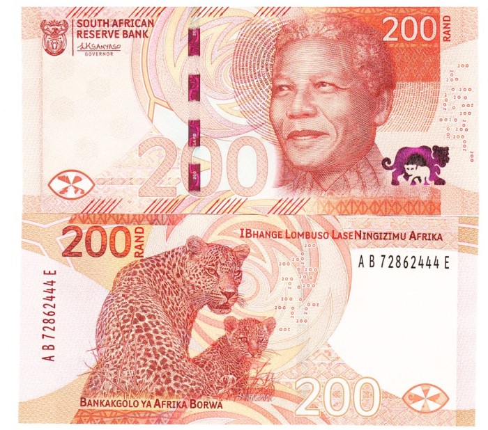Africa de Sud 200 Rand 2023 P-152 UNC