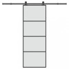 VidaXL Ușă glisantă cu set feronerie, 76x205 cm, sticlă ESG/aluminiu 3332864