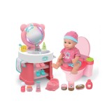 Set baie cu bebelus, lumini si muzica, 10 sunete, accesorii
