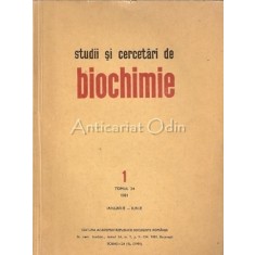 Studii Si Cercetari De Biochimie XXIV - Lascar M. Buruiana, Zoe Anca