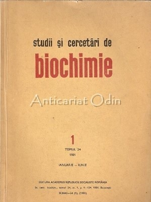 Studii Si Cercetari De Biochimie XXIV - Lascar M. Buruiana, Zoe Anca foto