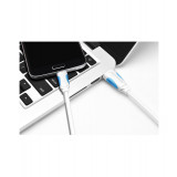 Cablu de date USB 2.0 la USB de tip C 3.1-Lungime 50 centimetri-Culoare Alb