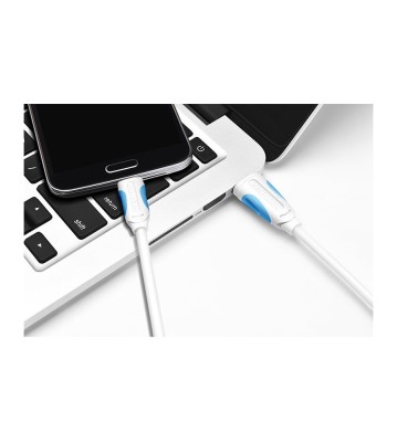 Cablu de date USB 2.0 la USB de tip C 3.1-Lungime 1 Metru-Culoare Alb foto