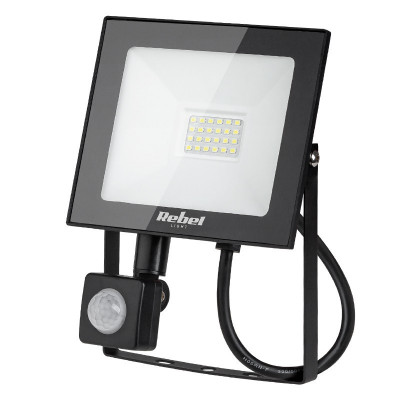 Reflector LED Rebel, 20 W, 1600 lm, 3000 K, senzor miscare, lumina alb cald foto