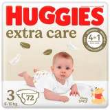 Cumpara ieftin Scutece Nr. 3 Extra Care, 5-9 kg, 72 buc., Huggies