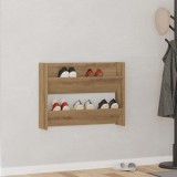 VidaXL Pantofar perete, stejar artizanal, 80x18x60 cm, lemn prelucrat