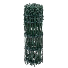 Plasa de gard ornamental, acoperita cu PVC, usor de instalat, verde, 0,6 x 10 m 0.6 x 10 m foto