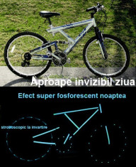 Kit bicicleta nocturna fosforescenta turquoise foto