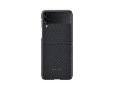 HUSA Smartphone Samsung, pt Galaxy Z Flip3, tip back cover (protectie spate), policarbonat, ultrasubtire, negru, &quot;EF-XF711SBEGWW&quot;