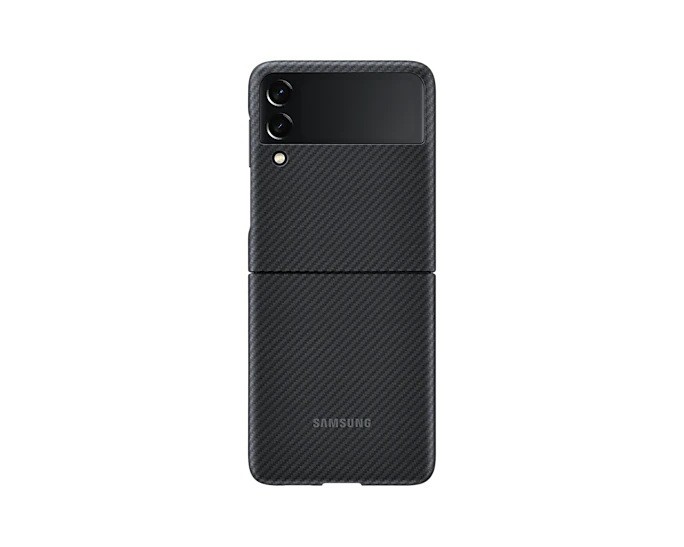 HUSA Smartphone Samsung, pt Galaxy Z Flip3, tip back cover (protectie spate), policarbonat, ultrasubtire, negru, &quot;EF-XF711SBEGWW&quot;