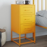Noptiera Gossi Galben Mustar 36x39x78cm Otel Industrial, Depozitare, Multifunctionala