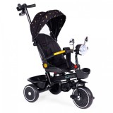 Tricicleta pentru copii scaun rotativ 360aA roti din spuma EVA Ecotoys WQL-186 - Negru