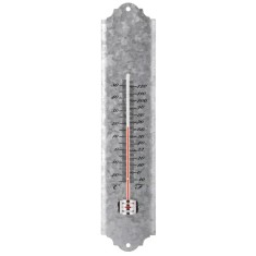 Esschert Design Termometru de perete, 30 cm, zinc vechi, OZ10