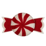 Cumpara ieftin Bol Craciun textil alb rosu 30x18x3 cm