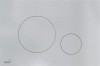 Clapeta Actionare WC Alcaplast FLAT-TURN-INOX, Inox Vopsit, Dubla, Compatibila cu Rezervoare Incastrate