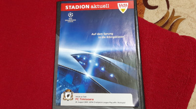 program VFB Stuttgart - FC Timisoara foto