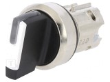 Comutator Rotativ 22mm Alb IP67