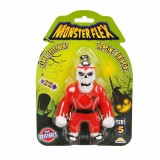 Figurina Monster Flex, Monstrulet care se intinde, S5, Karate Skull